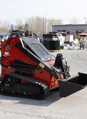 外贸出口HIGHTOP滑移装载机迷你室内破拆铲车多功能滑移装载车