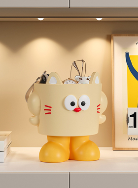 优选入户玄关钥匙收纳可爱装饰摆件家居客厅桌面储物罐化妆台鞋柜