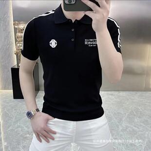 针织薄款 百搭潮流时尚 轻奢高端潮牌男士 POLO衫 新 休闲短袖 2025夏季