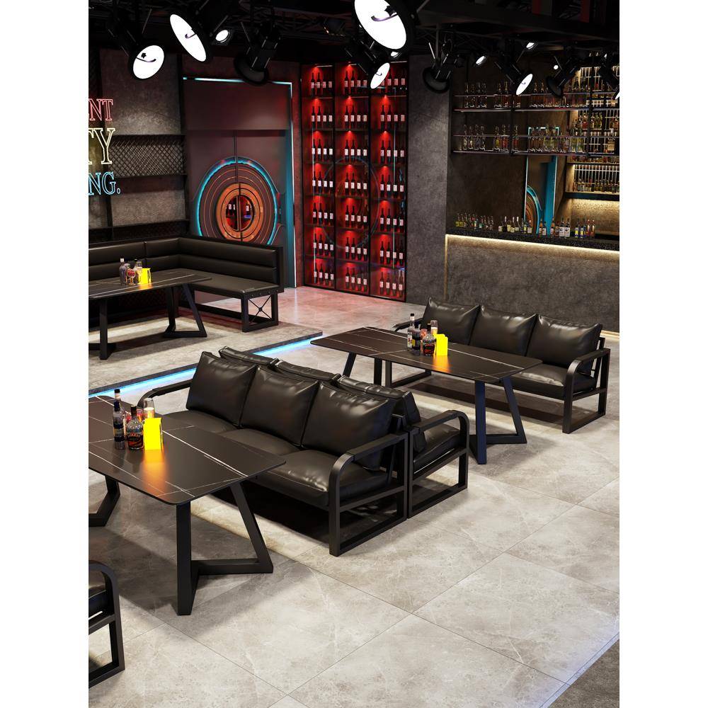 需定制工业风酒吧桌椅清吧音乐餐吧卡座沙发烧烤店咖啡厅小酒馆商