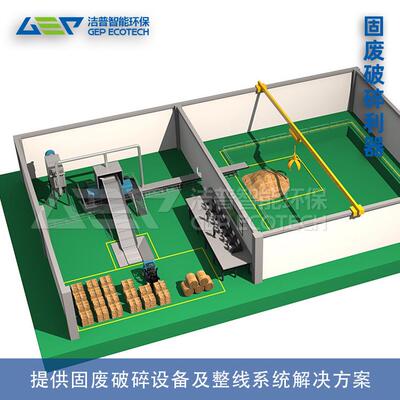 玉米秸秆等热电联产用生物质替代燃料破碎机成套设备生物质燃料