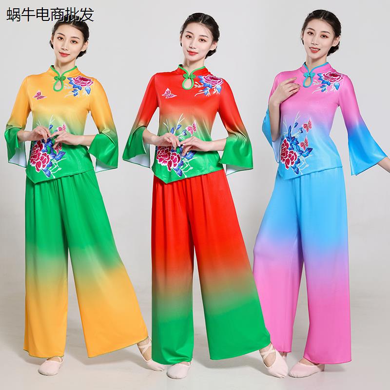 新款广场舞演出服中国风