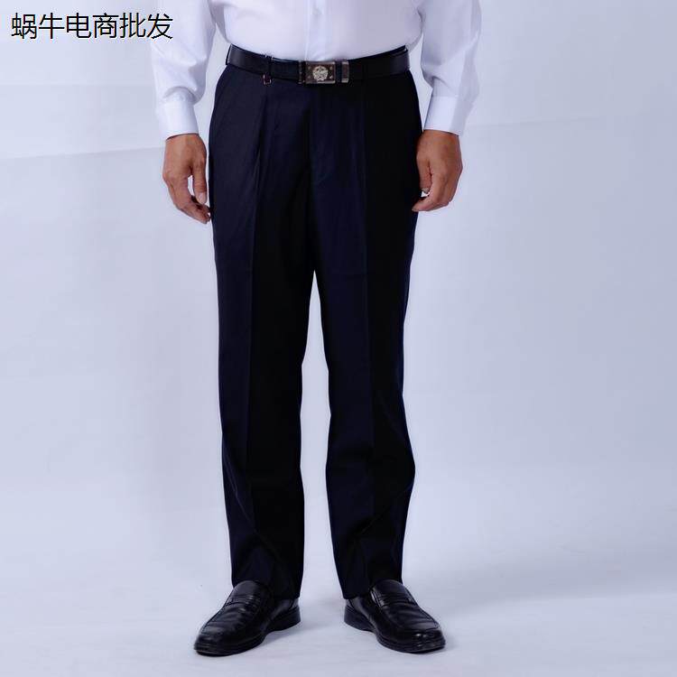 新款深蓝色男装西裤黑色