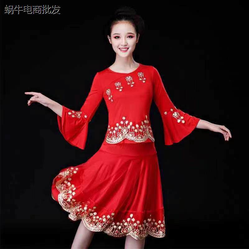 广场舞服装新款套装女春