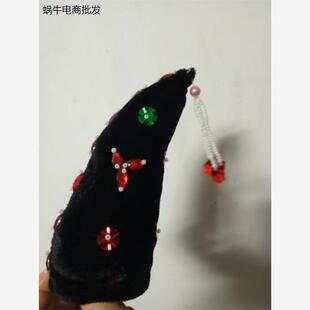 古装京剧越剧豫剧戏曲用品黄梅戏麻婆媒婆花旦老旦假发头饰羊角锥