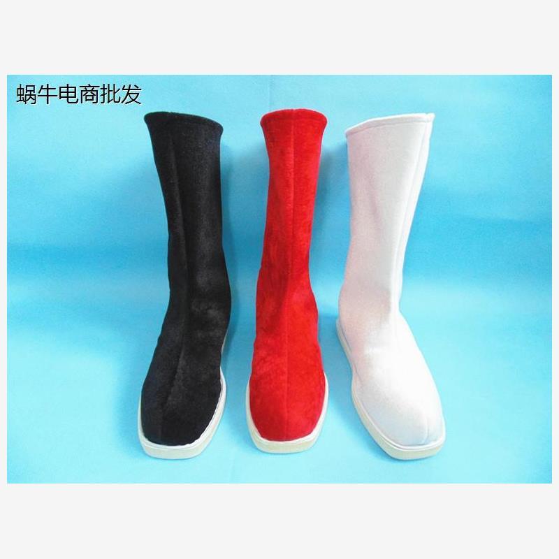 古装长筒靴子表演泡沫底