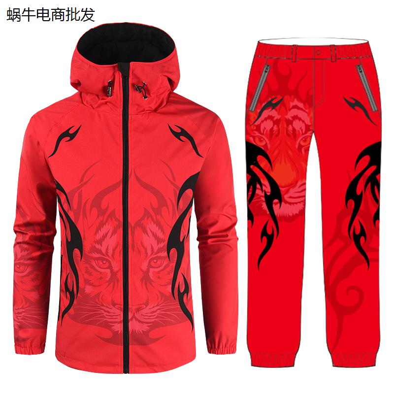 冬季钓鱼保暖服套装防风