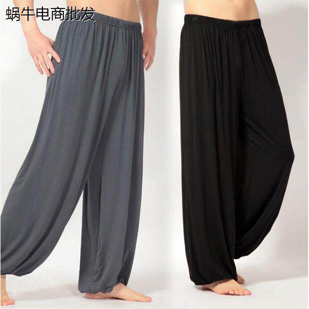 莫代尔太极裤大码宽松灯