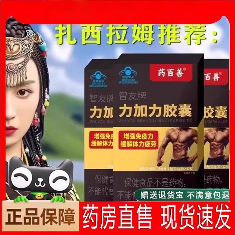 药百善智友牌力加力胶囊正品官方壮缓解现货疲劳增免疫力阳高含量