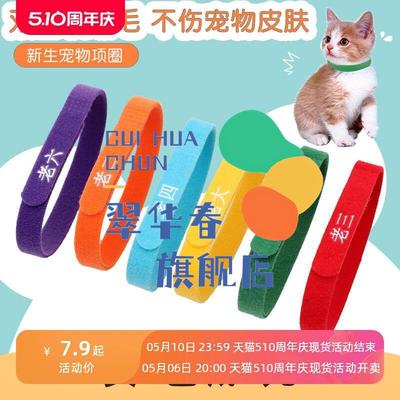宠物识别圈出生记号带猫咪标记新生小猫幼猫项圈分辨奶猫狗狗脖圈