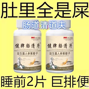 健脾肠清片益生菌人参莱菔子肠胃不好屁臭屁多胀气消化不良便秘
