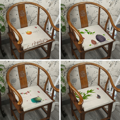 红木沙发坐垫椅垫新中式椅子垫子茶座实木圈椅座垫太师椅凳子坐垫