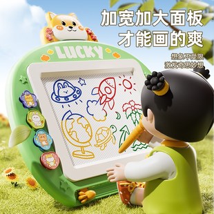 儿童画板家用幼儿磁性写字板一岁宝宝2涂鸦3磁力画画9玩具画写板6