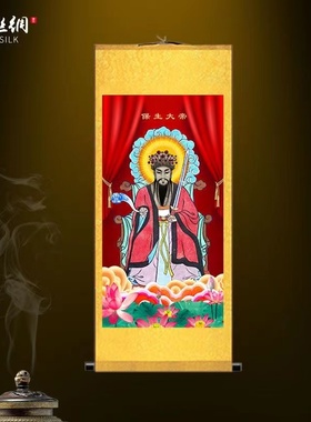 优选保生大帝画像挂画大道公医神吴真人道观玄关农村堂屋背景装饰