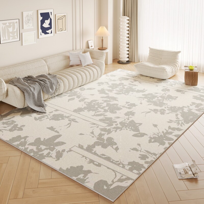优选法式奶油风地毯客厅新款高级沙发茶几地毯垫卧室床边毯加厚好