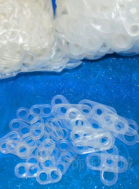 优选灯具配件两/三孔8八字扣压线扣吸顶台灯壁灯白色透明防拉扣安