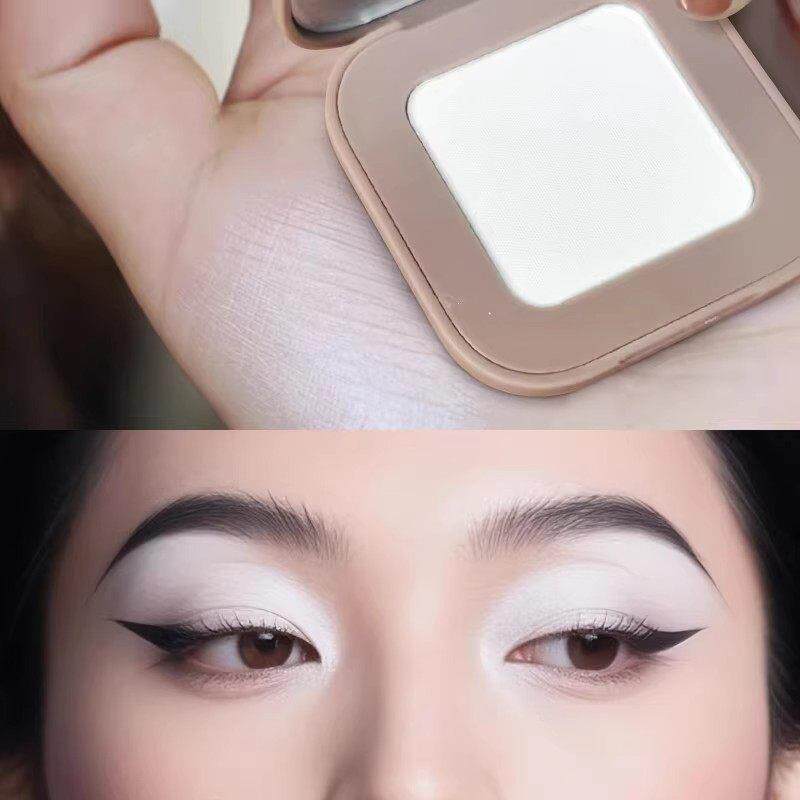 巨细腻纯白色眼影截断打底单色哑光眼头提亮高光拉丁舞黑色眼影盘