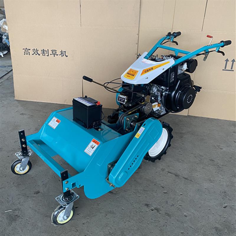 小型汽油自走式碎草机 大马力割草除草打草果园割草机