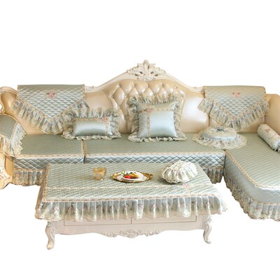 欧式沙发套罩U型L型沙发垫子全包四季通用防滑R坐垫套高档奢华定