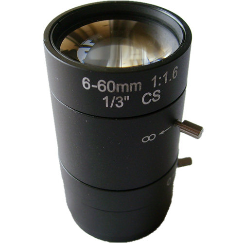 6-60mm 手动变焦镜头 光圈可调CS监控镜头 机器视觉X工业放大设备