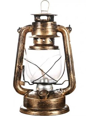 老式复古做旧手提煤油灯老油灯用油马灯I咖啡餐厅乡村怀旧创意摆