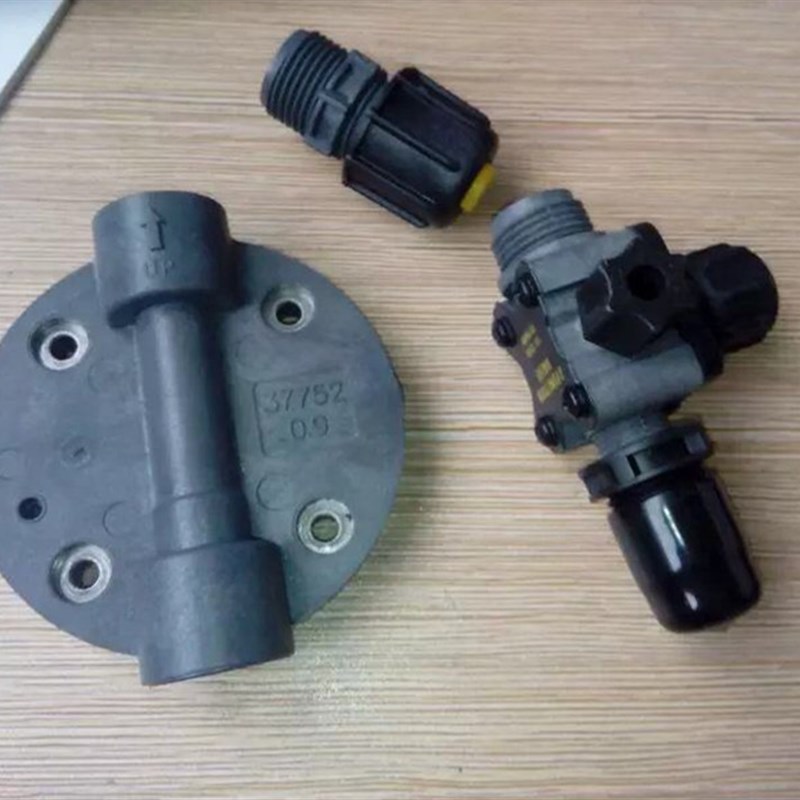 米顿罗电磁计量泵配件P056-398TI泵用泵头泵盖PVC泵头膜片单向阀