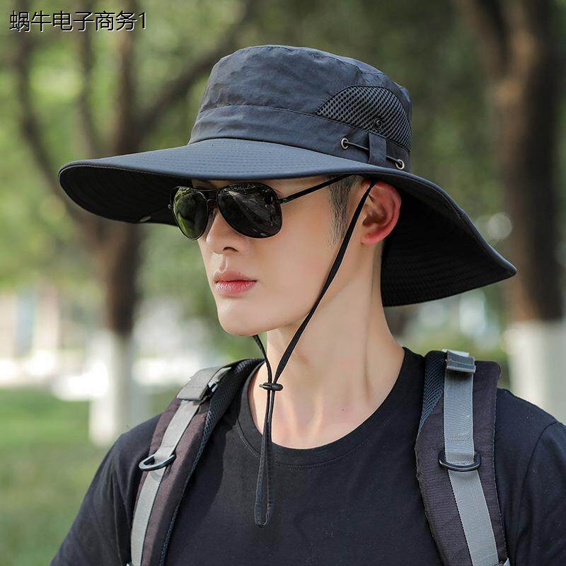 帽子男夏天渔夫帽防晒遮