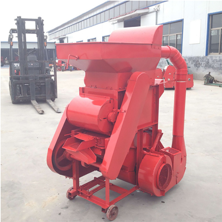 油坊用花生脱壳机双滚筒二次抽风除尘剥皮清选种子去皮机临沂适用