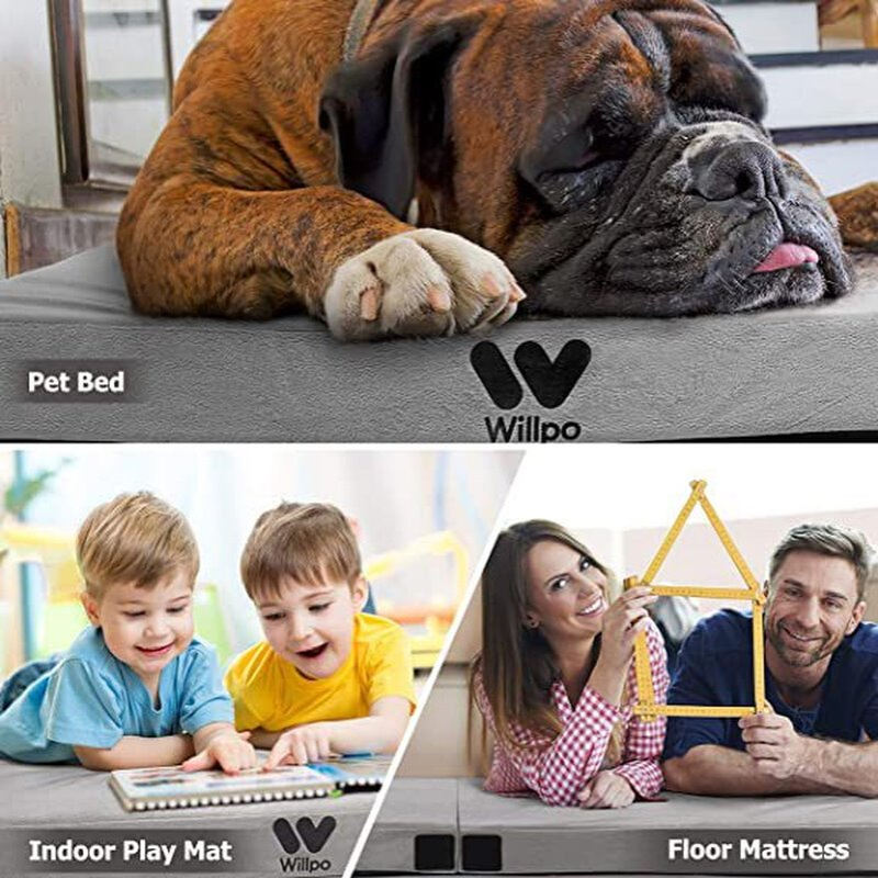 高密度记忆海绵野营床垫A17防污防水可卷装便携式地板卷起睡垫