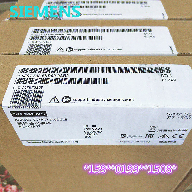 6ES7532-5HF00-0AB0 S7-1500模拟量模块6ES7 532-5HFOO-OABO 现货