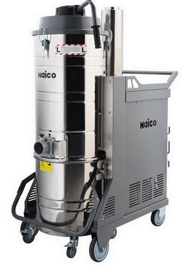 NT90三相电工业吸尘器干湿两用手推移动式灰色大功率工业吸尘机器