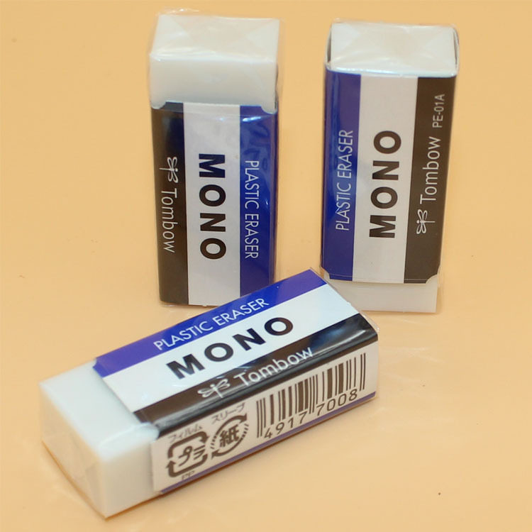 TOMBOW蜻蜓XCPE-01ASCH橡皮擦绘图橡胶擦学生橡皮擦绘画胶擦