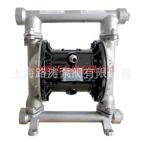 供应QBY3-20/25PF气动隔膜泵316L不锈钢四氟膜隔膜泵