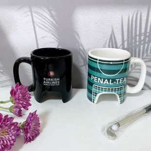 生产高尔夫陶瓷杯 桥洞异形马克杯 注浆异形俱乐部球杯 异形杯