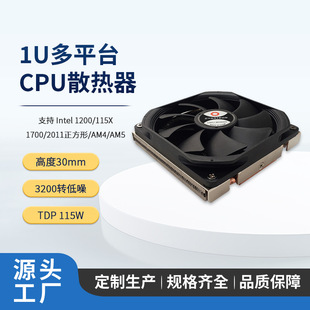 115XAM4 DYNATRON 1200 1700 AM5服务器散热器U10 1U政久静音1851
