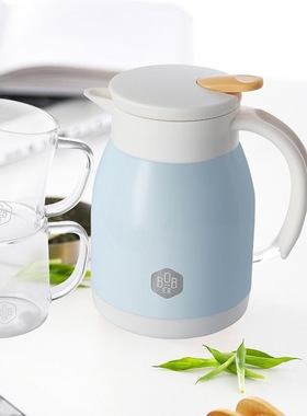 博堡 BSKS-TZ005 萨克森茶水套装家用保温壶660ml+玻璃杯2个200ml
