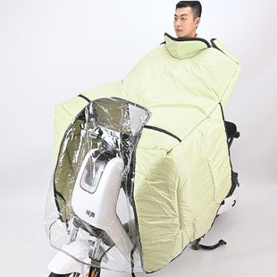 电动车挡风被斗篷护肩款冬季加厚保暖防寒骑行电瓶摩托车四季通用