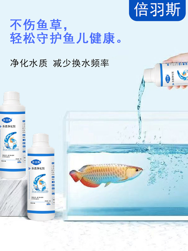 倍羽斯6号 观赏鱼缸水质净化剂水立清净水剂净化水质专用养鱼常备