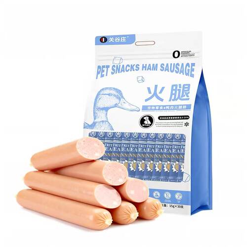 宠物悠狗湿粮 关谷庄鸭肉火腿肠15g×300支