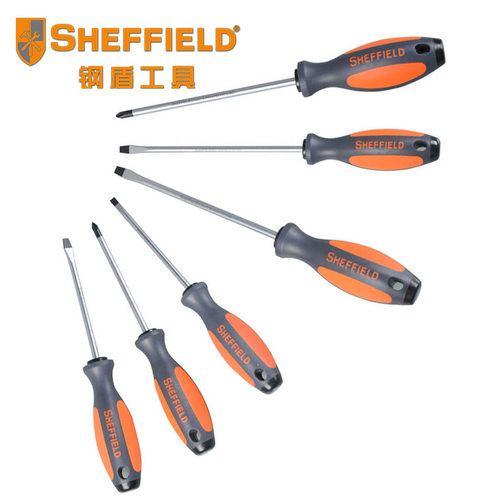 钢盾工具6件套螺丝批套装356mm螺丝起子十字一字螺丝刀组套S2合金