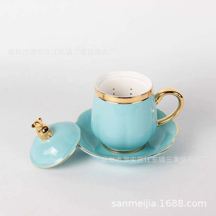 骨瓷内胆过滤茶杯 带盖骨瓷茶杯 带茶滤盖杯过滤盖杯描金,自行车/骑行装备/零配件,自行车撑伞架,淘宝优惠券,粉丝福利购,淘宝优惠卷