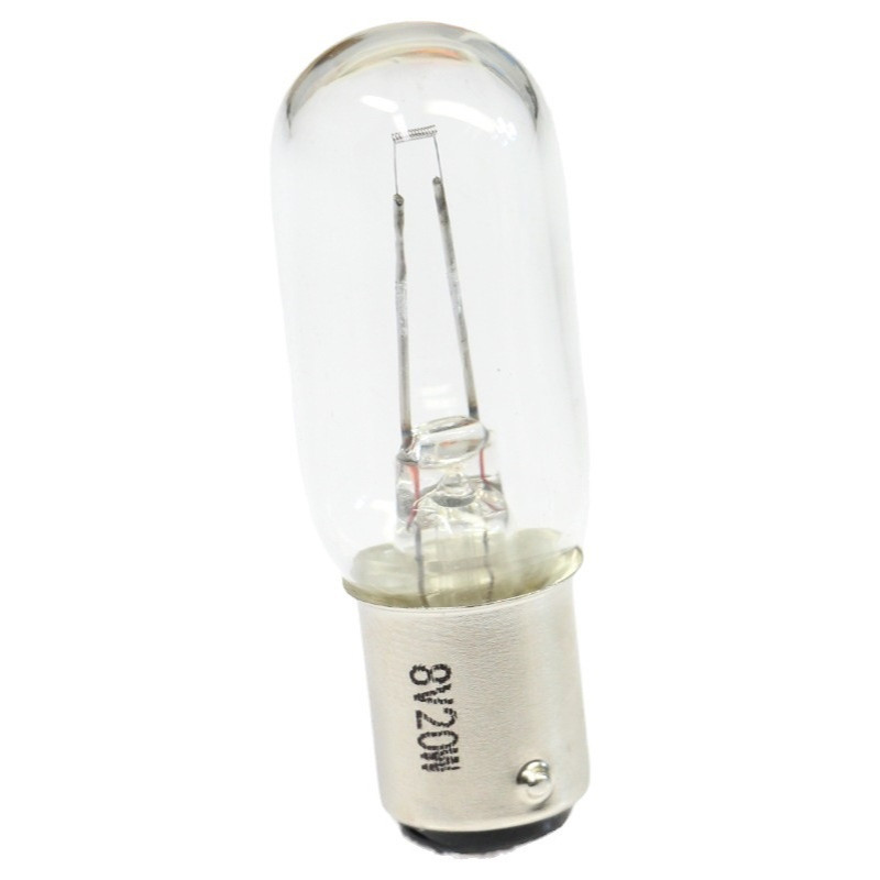 上海灯泡三厂 向阳 8V20W BA15D 长形灯泡 硬度计灯泡