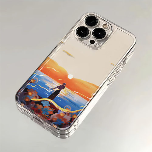 适用华为NOVA16ins风适用iPhone12苹果17p创意透明13ProMax小众适用红米NOTE15软手机壳14PLUS向阳而生华晨宇