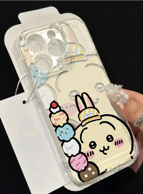 红米NOTE15PRO可爱苹果17软12适用16PLUS手机壳VIVOS50透明iPhone14红米K90PROMAX冠军雪糕乌萨奇一加13T卡通