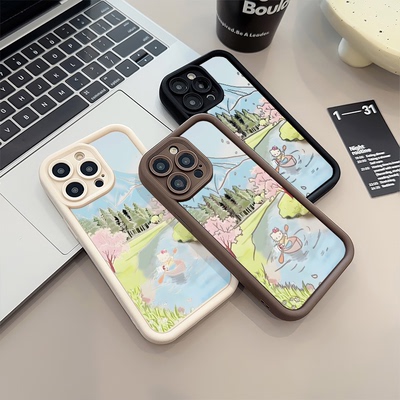 划船凯蒂猫华为畅享80卡通iPhone1716e可爱华为NOVA14少女心13适用12ProMax荣耀GTPRO糖果苹果15plus软手机壳