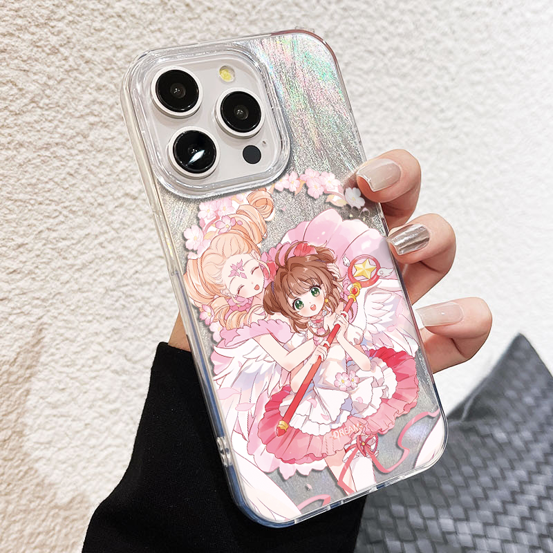 少女心手机壳16plus适用OPPOFINDX8华为NOVA13摩卡少女樱苹果15ProMax卡通红米NOTE14荣耀x60i硬iPhone12羽纱