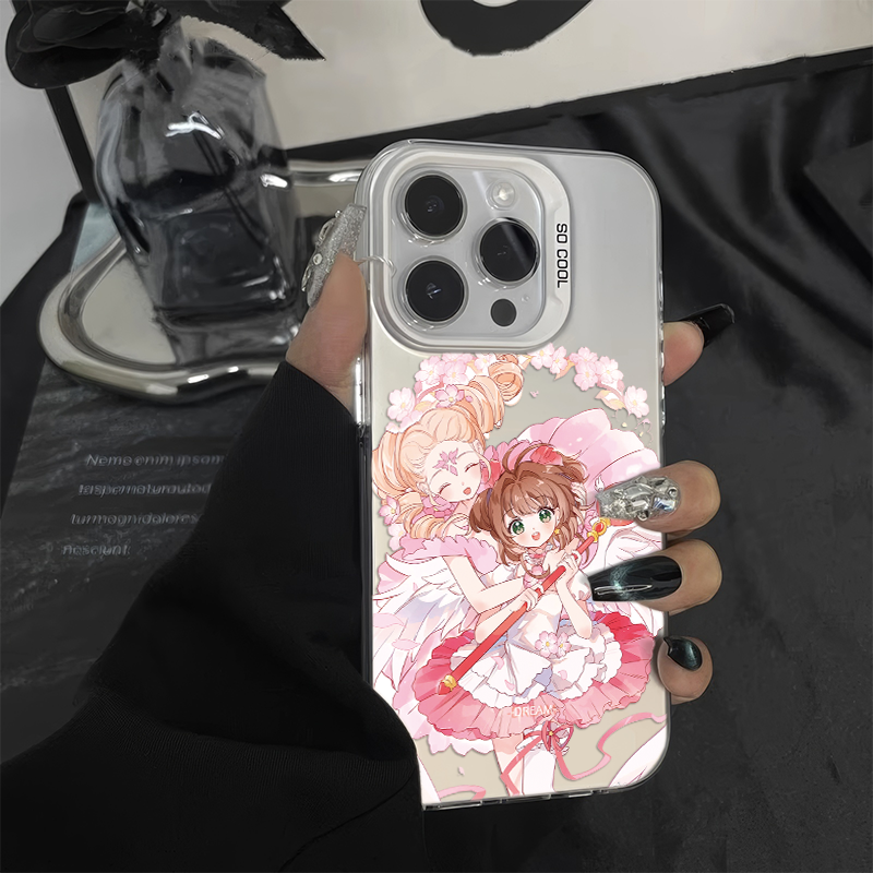 华为Mate60摩卡少女樱12ProMax适用iPhone16手机壳硬15plus彩银13少女心苹果14可爱VIVOY77E新款红米k70Ultra