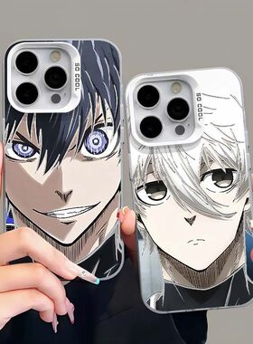 苹果13动漫蓝色监狱凪诚士郎16PLUS卡通手机壳硬iPhone12高级感IQOOneo10彩银OPPOReno14荣耀X70适用15ProMax