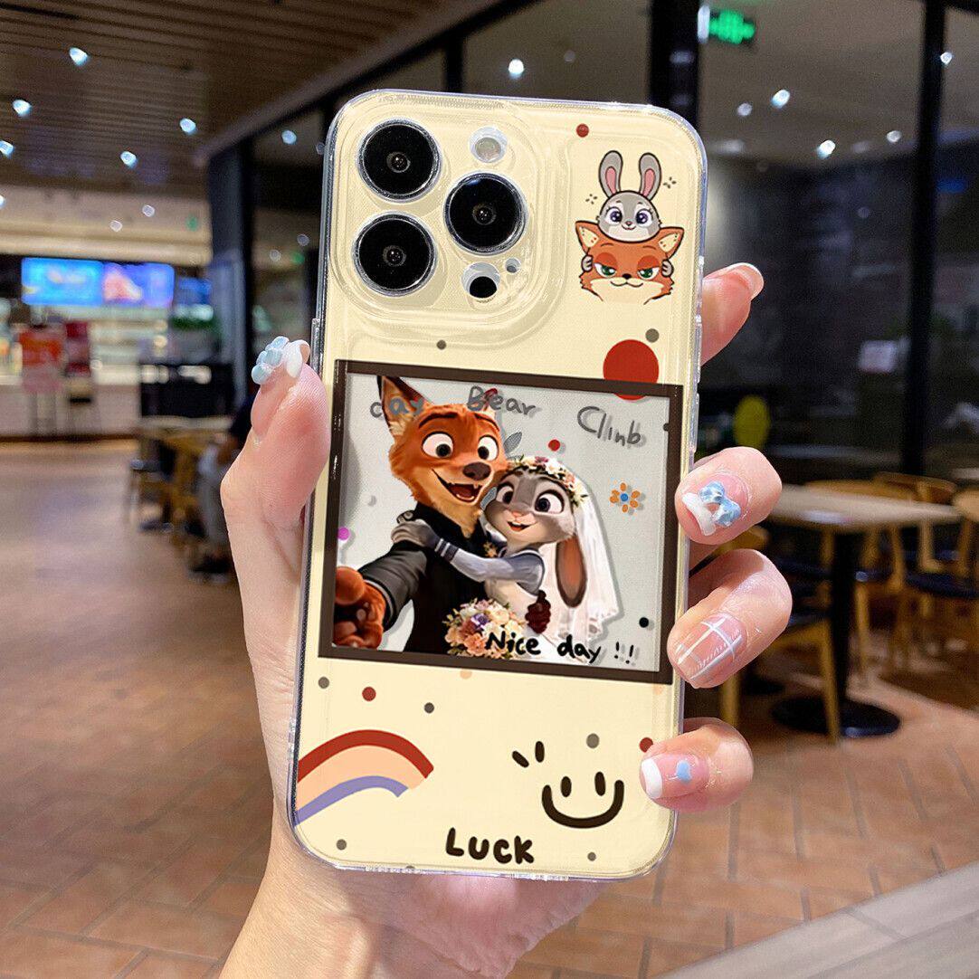 OPPOFINDX9手机壳12小米17一加ACE6适用13婚纱尼克朱迪iPhone14透明卡通16ProMax软苹果15PLUS新款荣耀MAGIC8