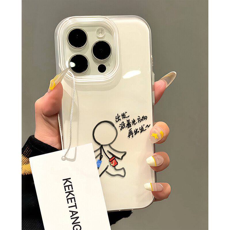 IQOOZ10TURBO适用iPhone16手机壳苹果13创意十个勤天后陡门12ProMax简约15PLUS华为Nova14大孔硬小米CIVI5PRO